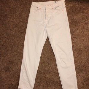 White Levi's Jeans High Waisted - Size 27